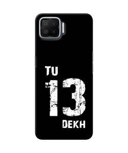 Tu Tera Dekh Quote Oppo F17 Back Cover