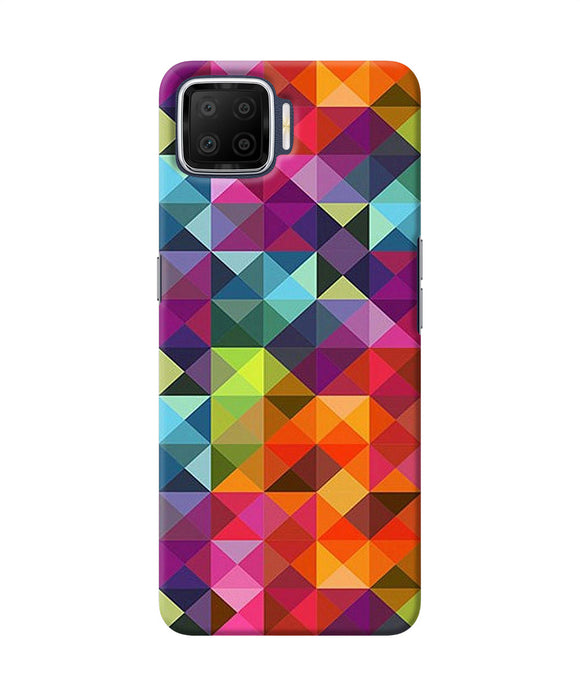 Abstract Triangle Pattern Oppo F17 Back Cover