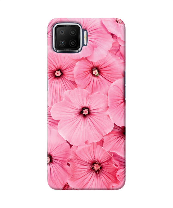 Pink Flowers Oppo F17 Back Cover