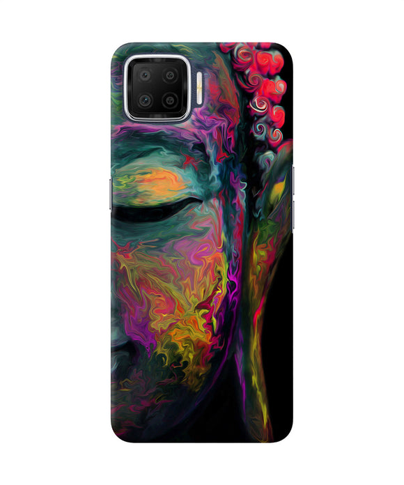 Buddha Face Painting Oppo F17 Back Cover