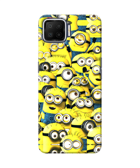 Minions Mini Crowd Oppo F17 Back Cover