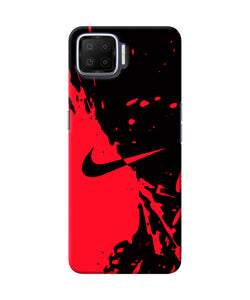 Nike Red Black Poster Oppo F17 Back Cover