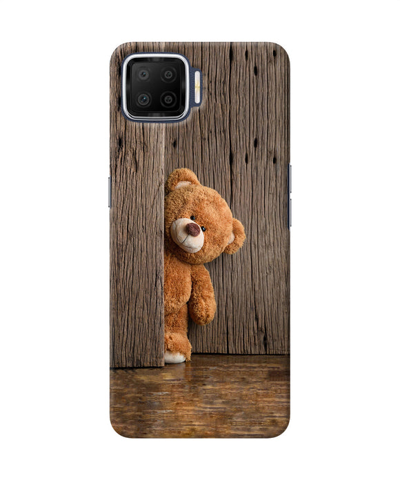 Teddy Wooden Oppo F17 Back Cover