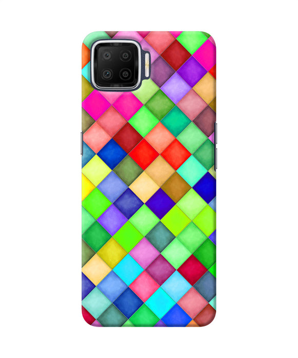 Abstract Colorful Squares Oppo F17 Back Cover