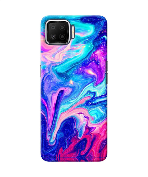 Abstract Colorful Water Oppo F17 Back Cover