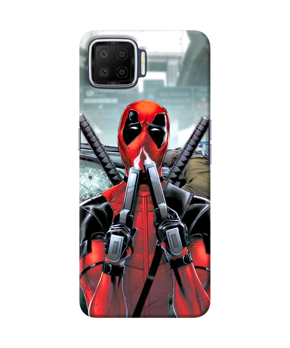 Deadpool With Gun Oppo F17 Back Cover