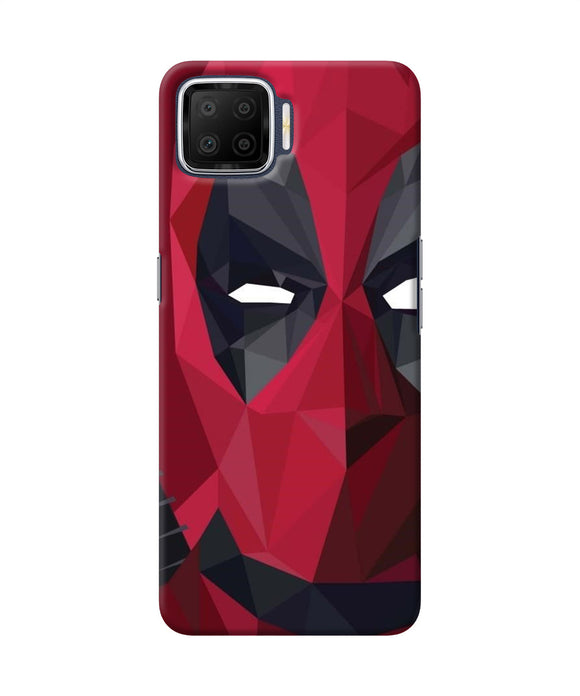 Abstract Deadpool Half Mask Oppo F17 Back Cover