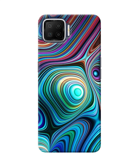 Abstract Coloful Waves Oppo F17 Back Cover