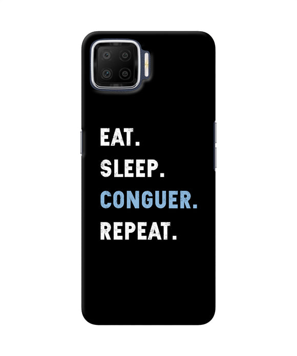 Eat Sleep Quote Oppo F17 Back Cover