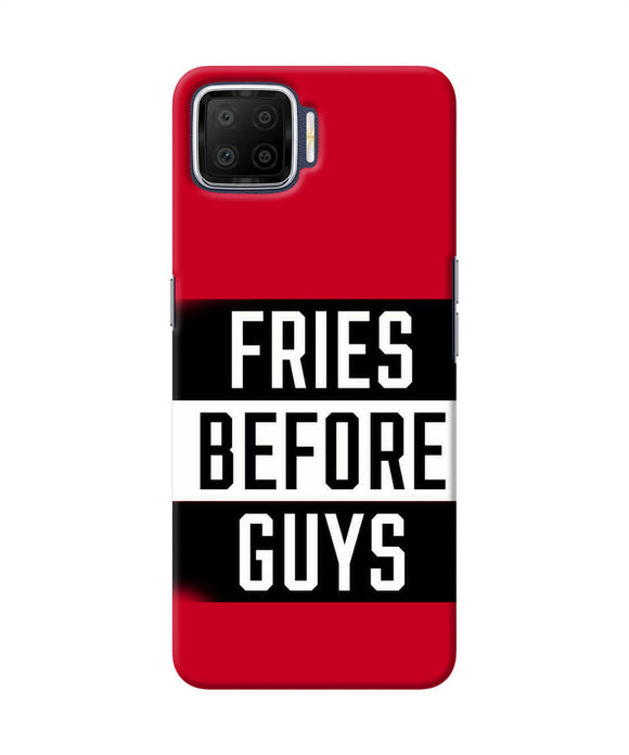 Fries Before Guys Quote Oppo F17 Back Cover