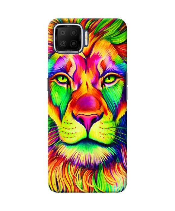 Lion Color Poster Oppo F17 Back Cover