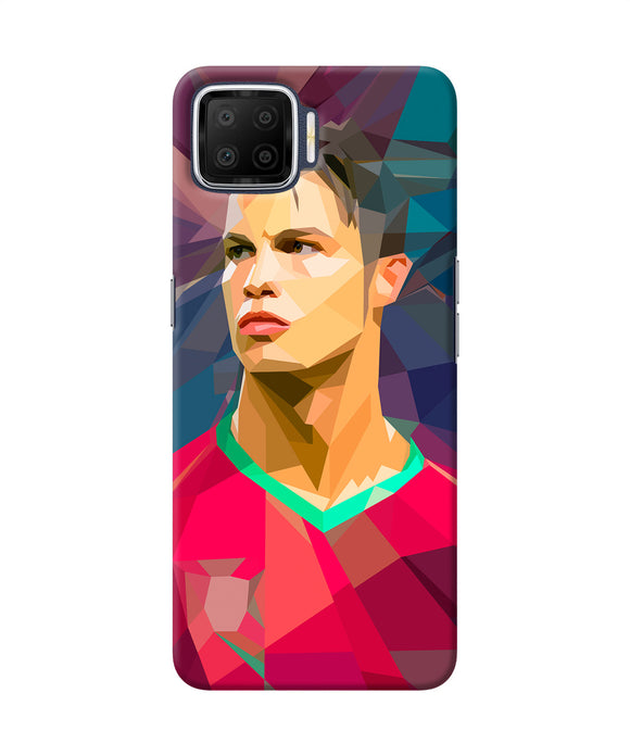 Abstract Ronaldo Oppo F17 Back Cover