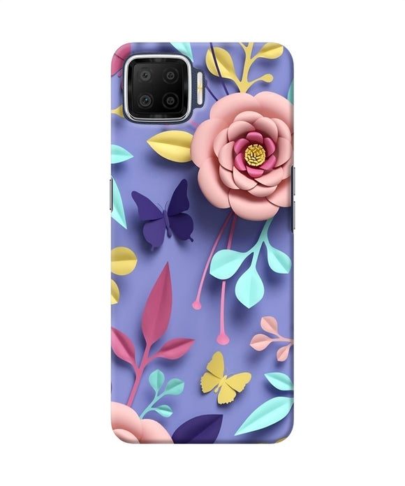 Flower Canvas Oppo F17 Back Cover