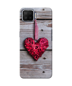 Lace Heart Oppo F17 Back Cover