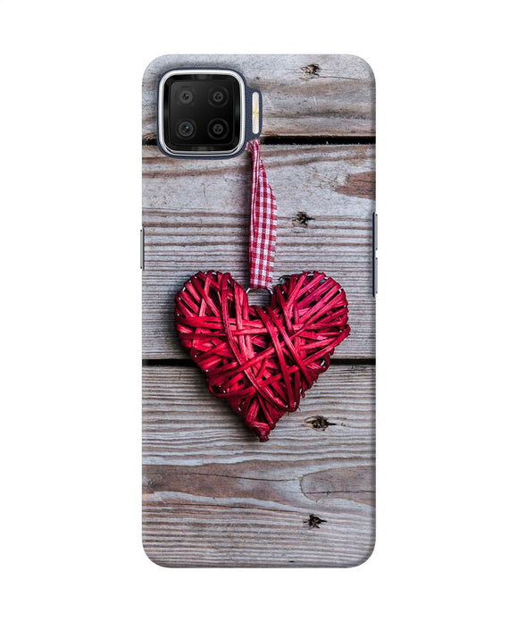 Lace Heart Oppo F17 Back Cover