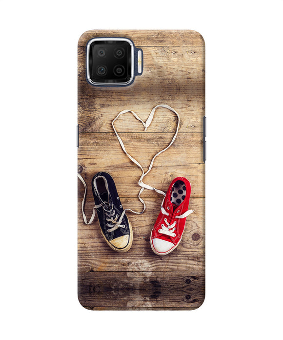 Shoelace Heart Oppo F17 Back Cover