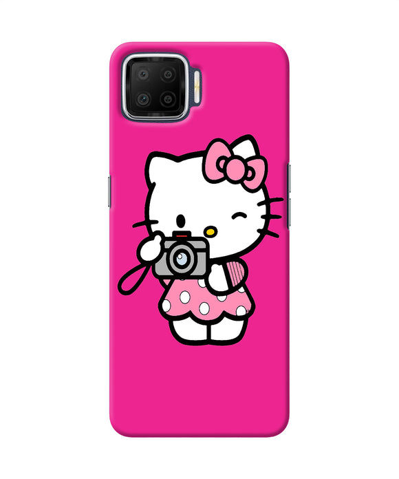 Hello Kitty Cam Pink Oppo F17 Back Cover