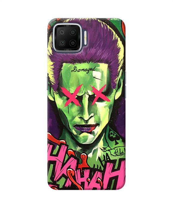 Damaged Joker Anim Oppo F17 Back Cover