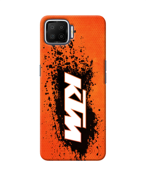Ktm Black Spray Oppo F17 Back Cover