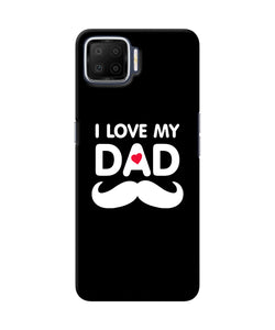 I Love My Dad Mustache Oppo F17 Back Cover