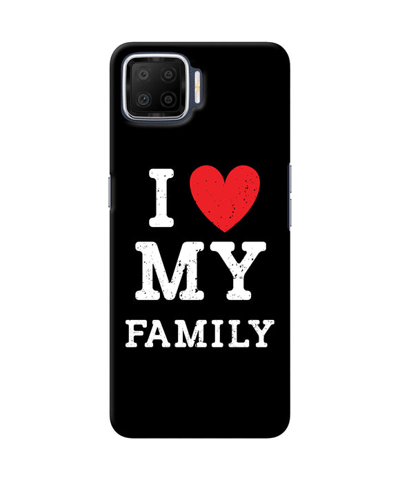 I Love My Family Oppo F17 Back Cover