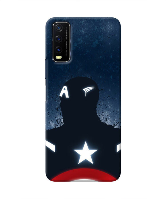 Captain america Shield Vivo Y20/Y20i Real 4D Back Cover