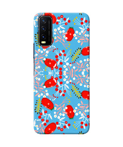 Small red animation pattern Vivo Y20/Y20i Back Cover