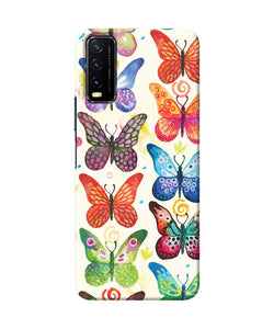 Abstract butterfly print Vivo Y20/Y20i Back Cover