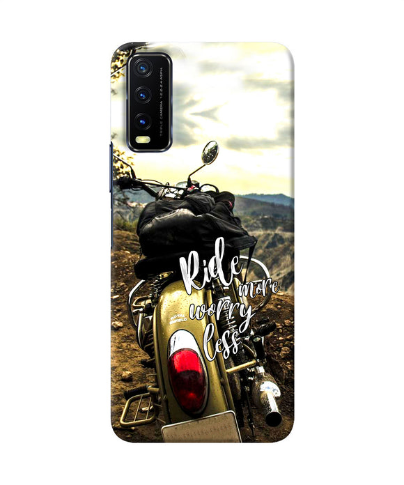 Ride more worry less Vivo Y20/Y20i Back Cover