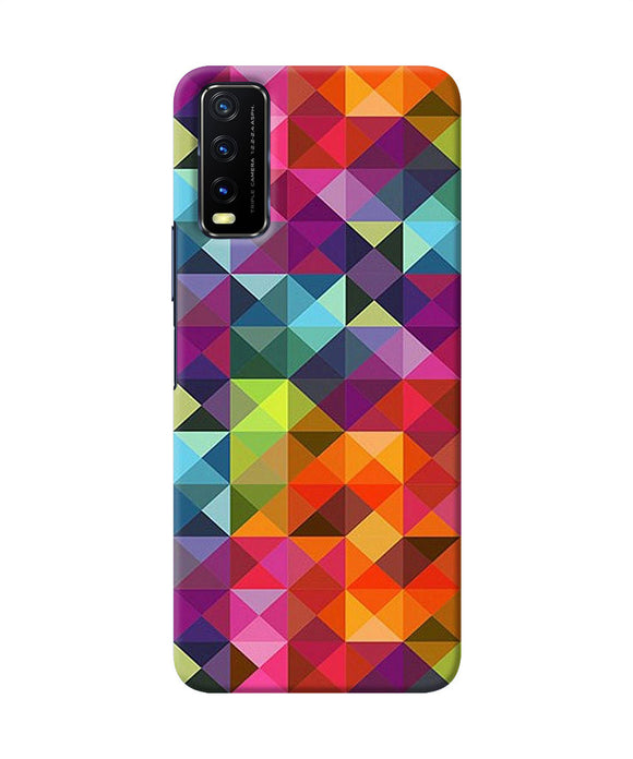 Abstract triangle pattern Vivo Y20/Y20i Back Cover