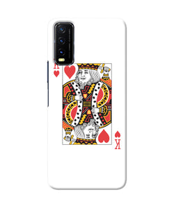 Heart king card Vivo Y20/Y20i Back Cover