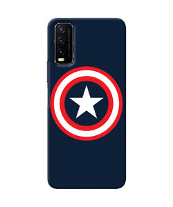 Captain america logo Vivo Y20/Y20i Back Cover