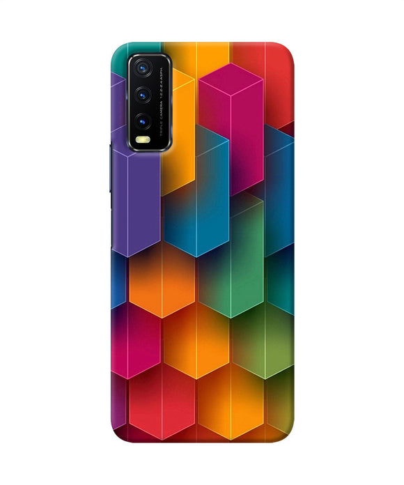 Abstract rectangle print Vivo Y20/Y20i Back Cover