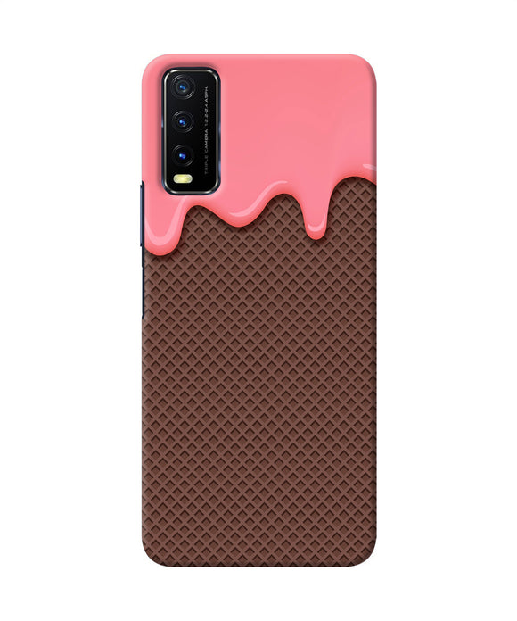 Waffle cream biscuit Vivo Y20/Y20i Back Cover
