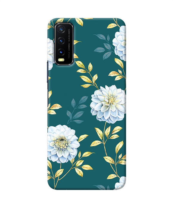 Flower canvas Vivo Y20/Y20i Back Cover