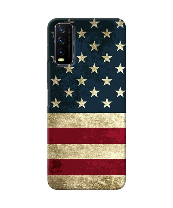 Vintage US flag Vivo Y20/Y20i Back Cover