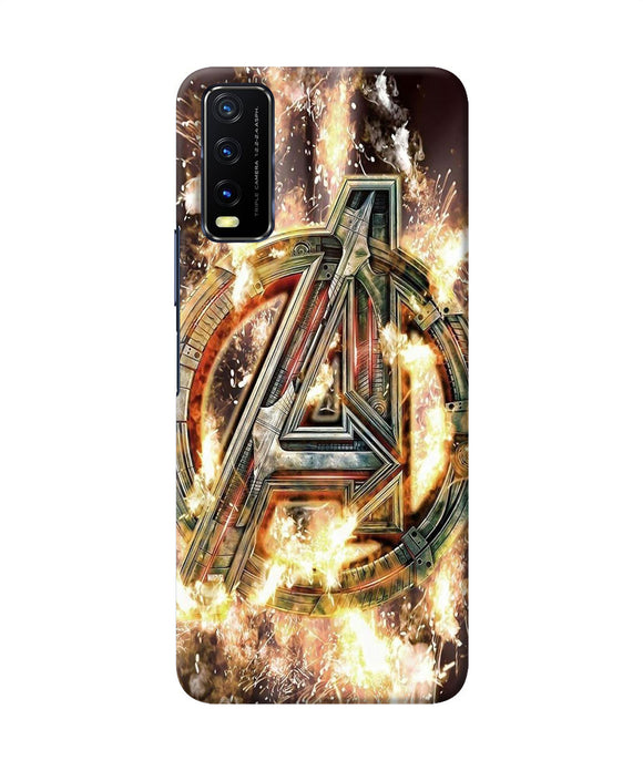 Avengers burning logo Vivo Y20/Y20i Back Cover