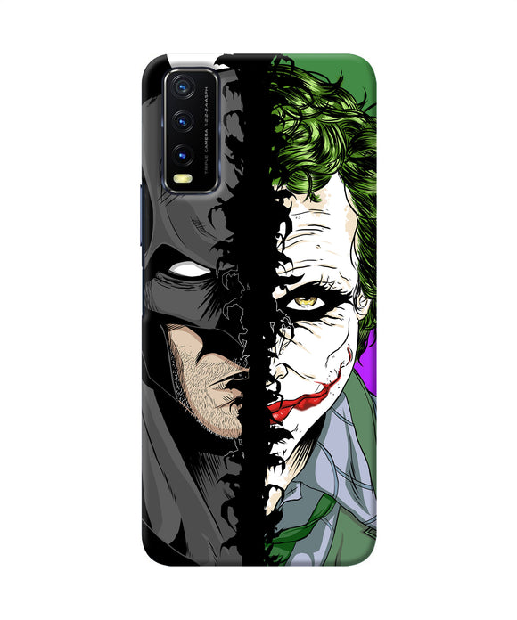 Batman vs joker half face Vivo Y20/Y20i Back Cover