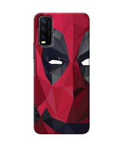 Abstract deadpool half mask Vivo Y20/Y20i Back Cover