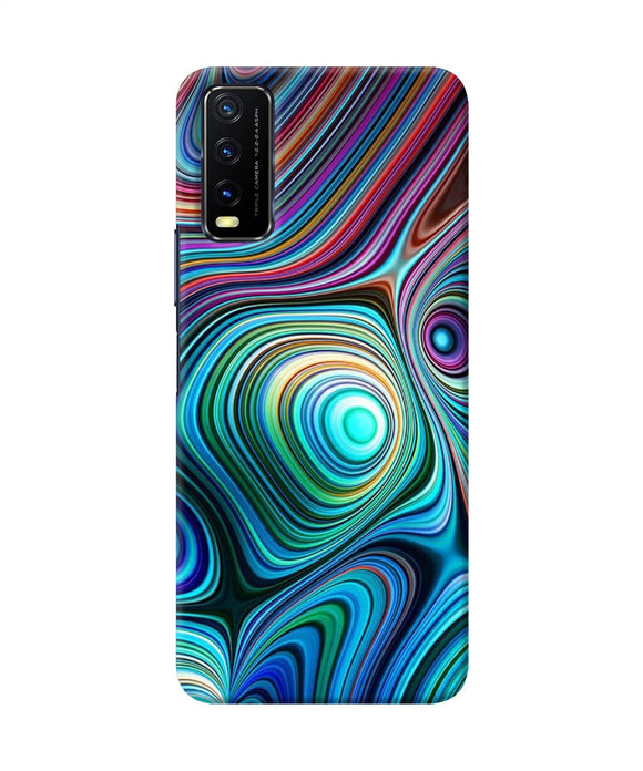 Abstract coloful waves Vivo Y20/Y20i Back Cover