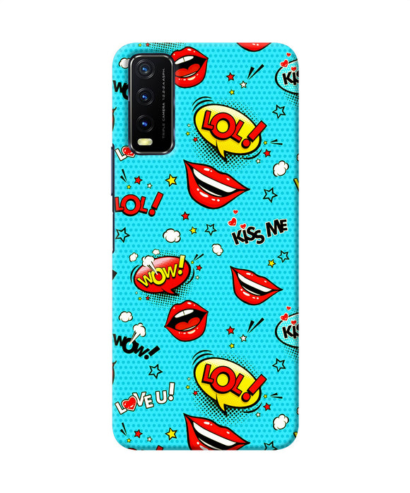 Lol lips print Vivo Y20/Y20i Back Cover