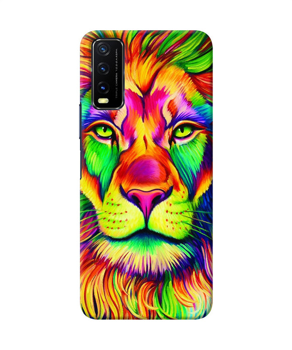 Lion color poster Vivo Y20/Y20i Back Cover