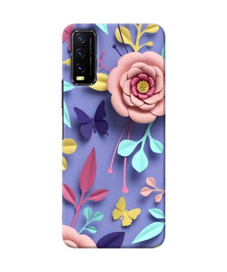 Flower canvas Vivo Y20/Y20i Back Cover