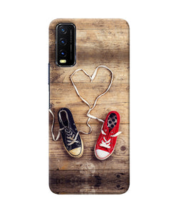 Shoelace heart Vivo Y20/Y20i Back Cover