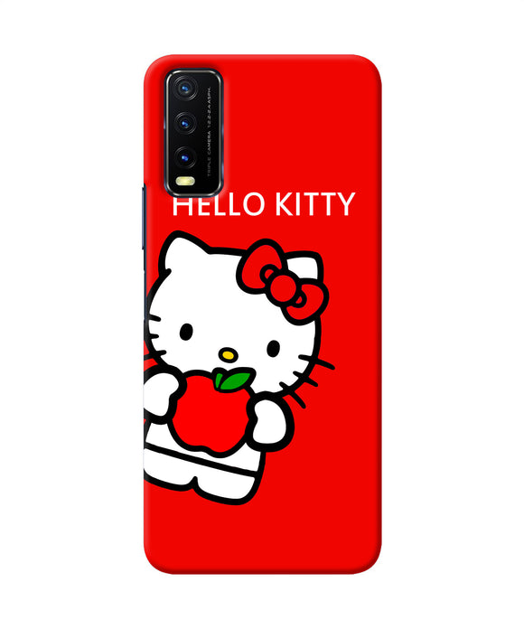 Hello kitty red Vivo Y20/Y20i Back Cover