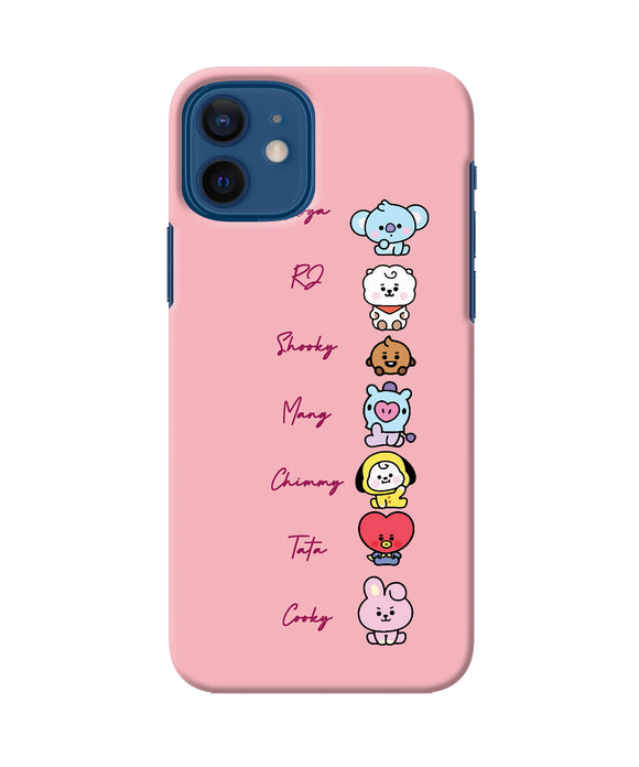 BTS names iPhone 12 Back Cover