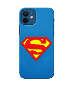 Superman Blue Iphone 12 Real 4D Back Cover