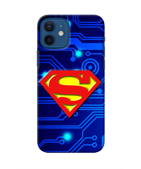 Superman Abstract Iphone 12 Real 4D Back Cover