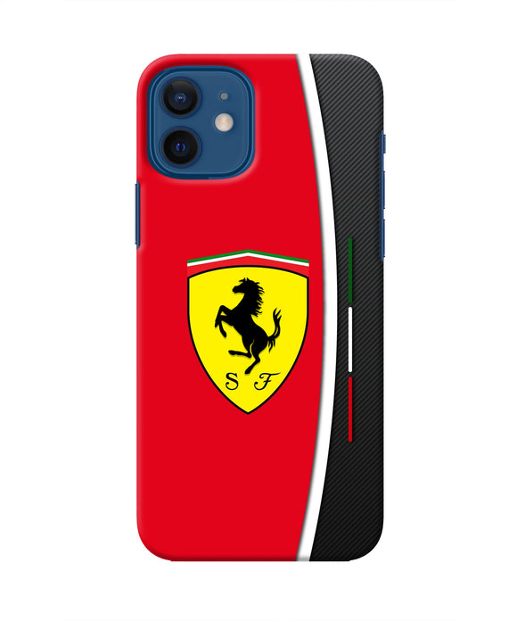 Ferrari Abstract Iphone 12 Real 4D Back Cover