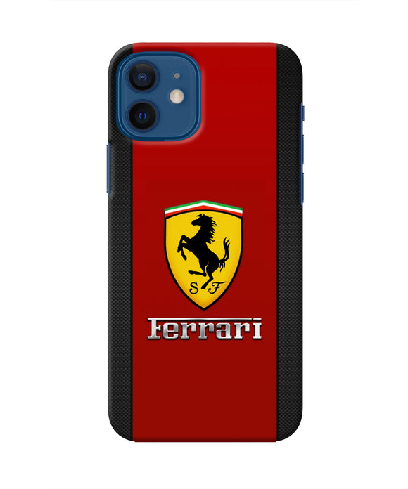 Ferrari Abstract Iphone 12 Real 4D Back Cover
